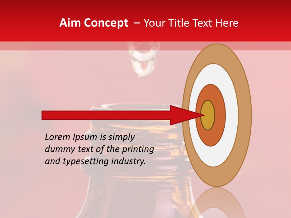 Perfume Glass Hibiscus PowerPoint Template