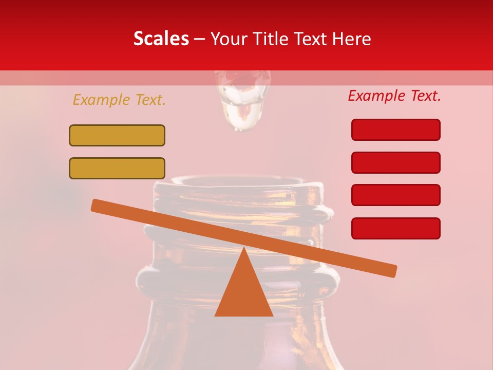 Perfume Glass Hibiscus PowerPoint Template