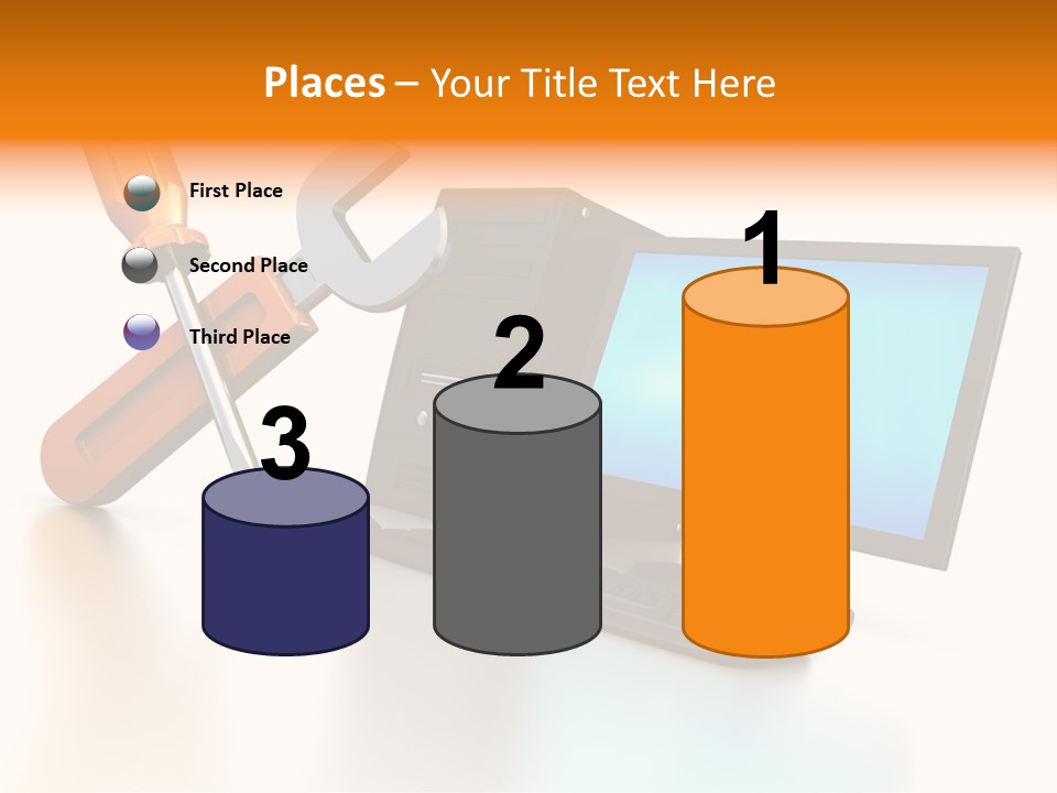 Background Space Wrench PowerPoint Template