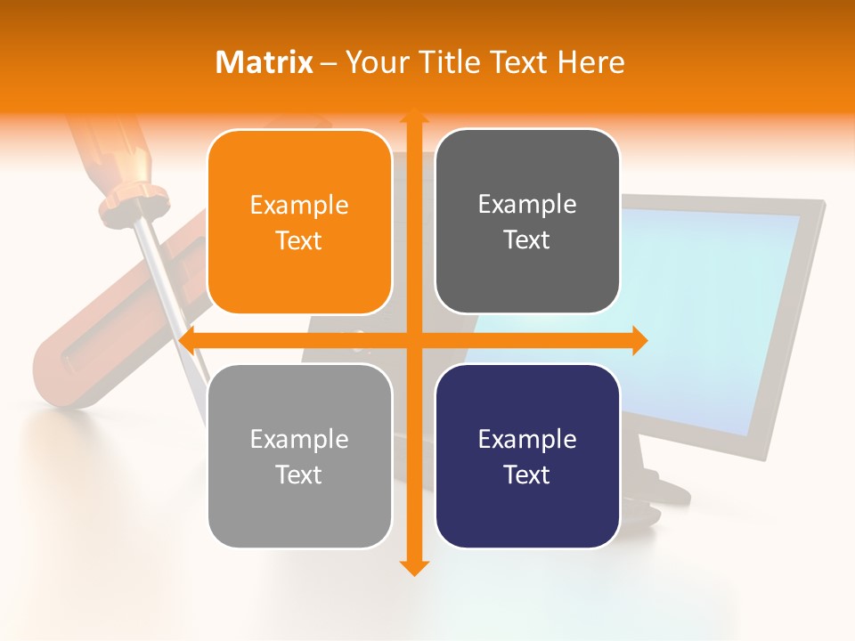 Background Space Wrench PowerPoint Template