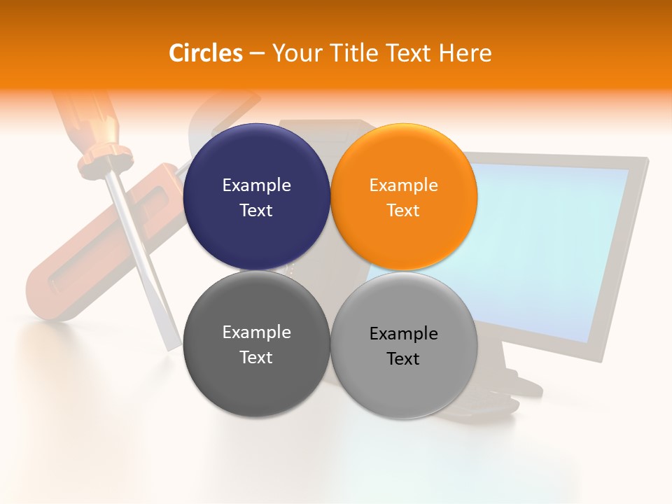 Background Space Wrench PowerPoint Template