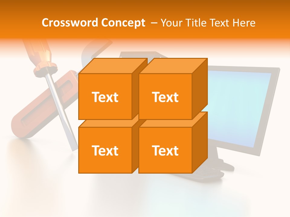Background Space Wrench PowerPoint Template