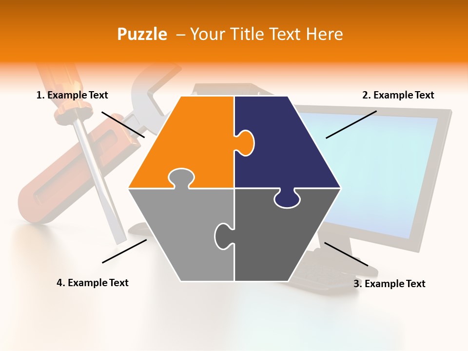 Background Space Wrench PowerPoint Template