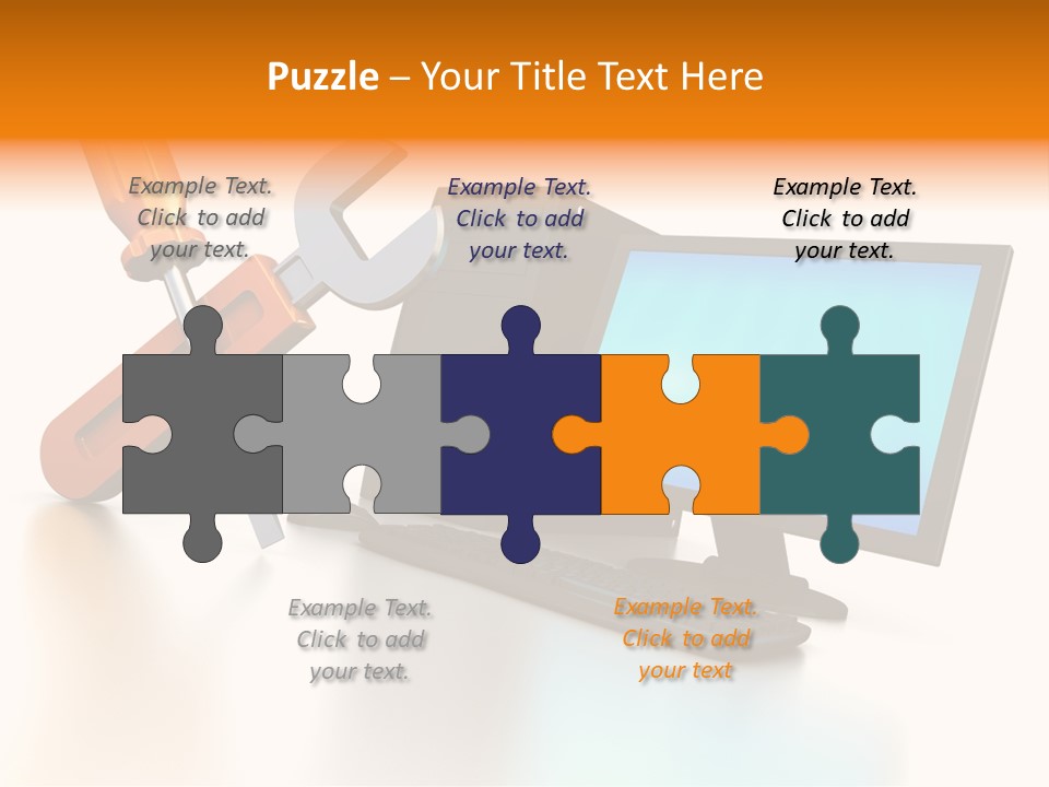 Background Space Wrench PowerPoint Template