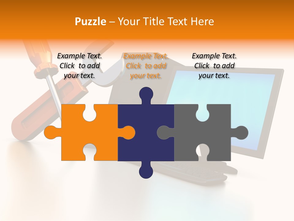 Background Space Wrench PowerPoint Template