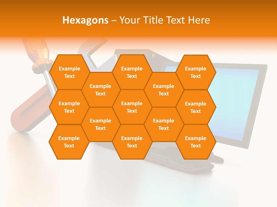 Background Space Wrench PowerPoint Template