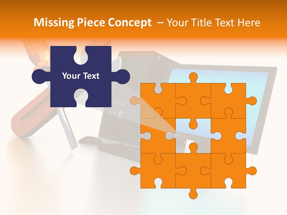 Background Space Wrench PowerPoint Template