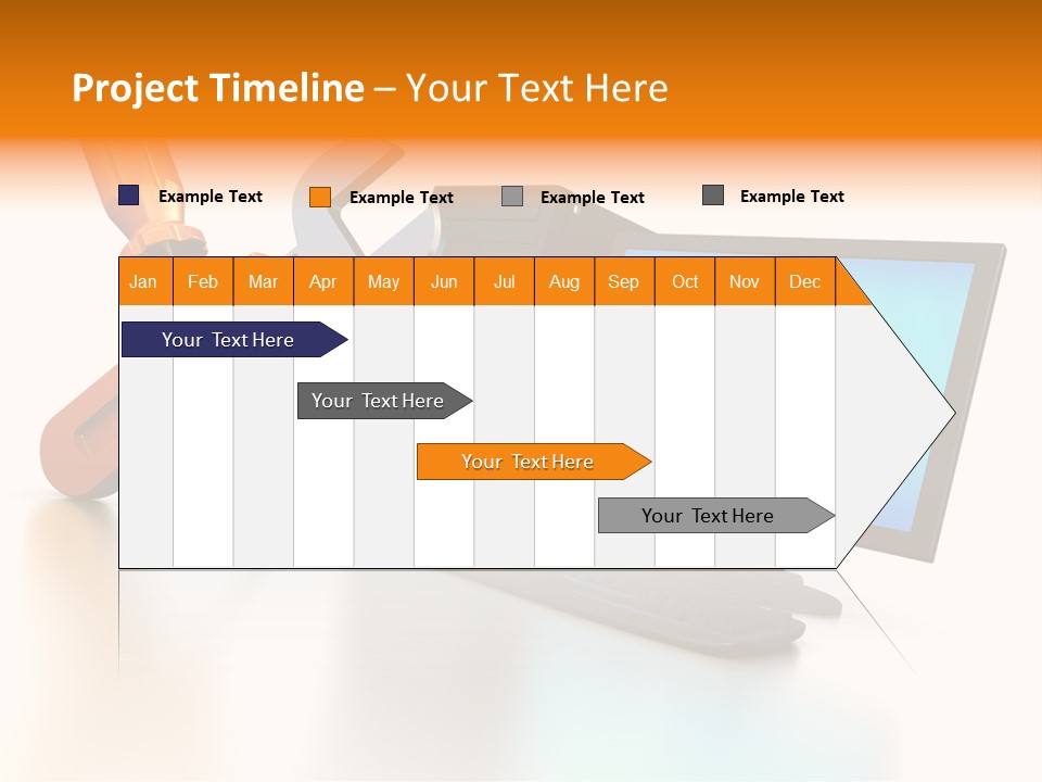Background Space Wrench PowerPoint Template