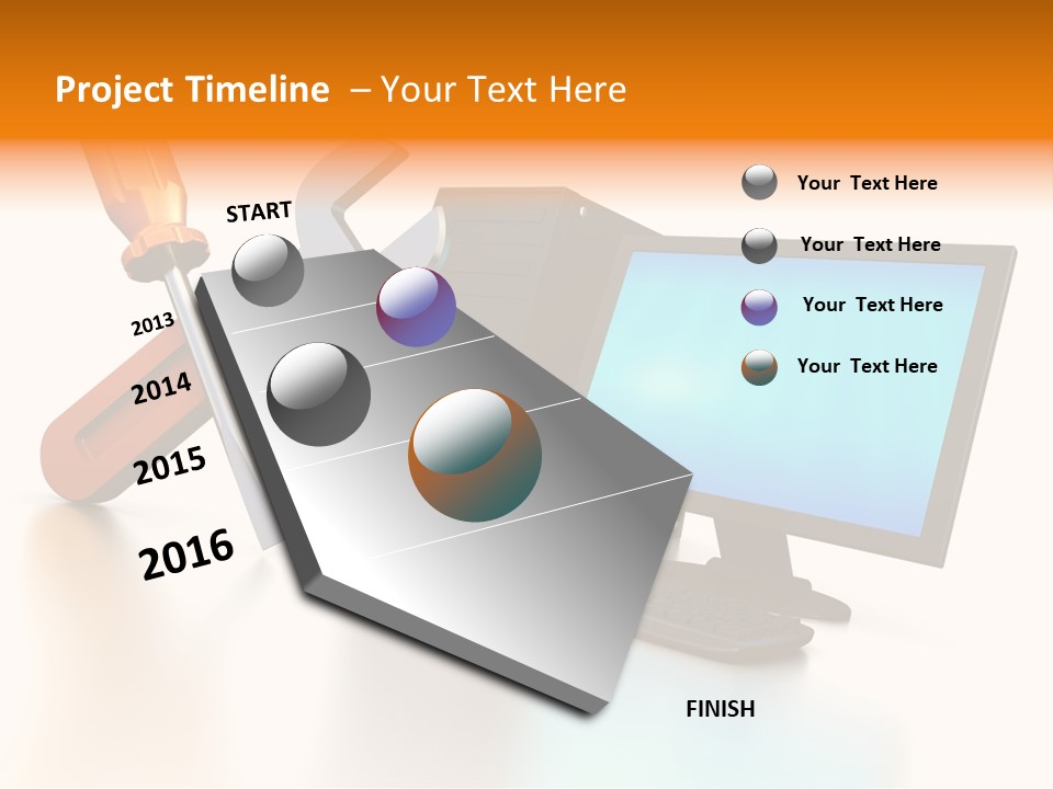 Background Space Wrench PowerPoint Template