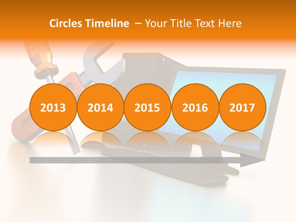 Background Space Wrench PowerPoint Template