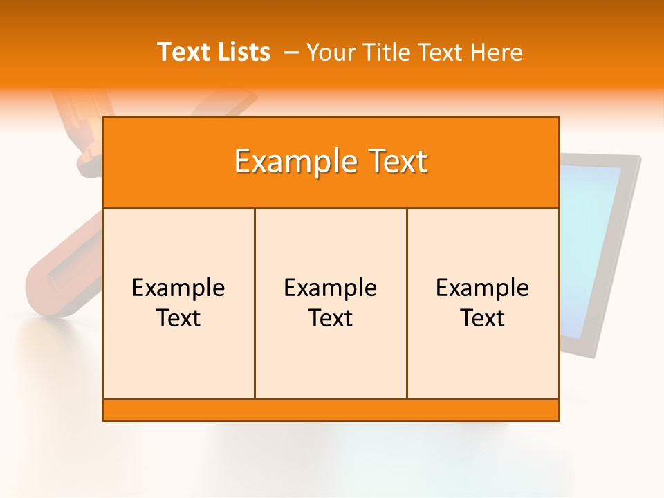 Background Space Wrench PowerPoint Template