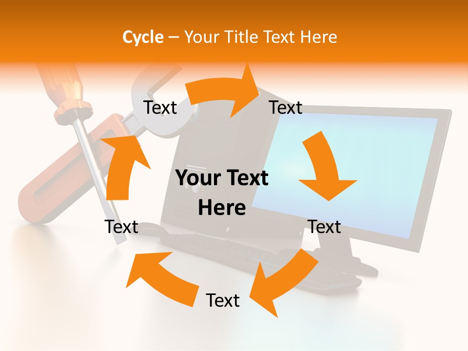 Background Space Wrench PowerPoint Template