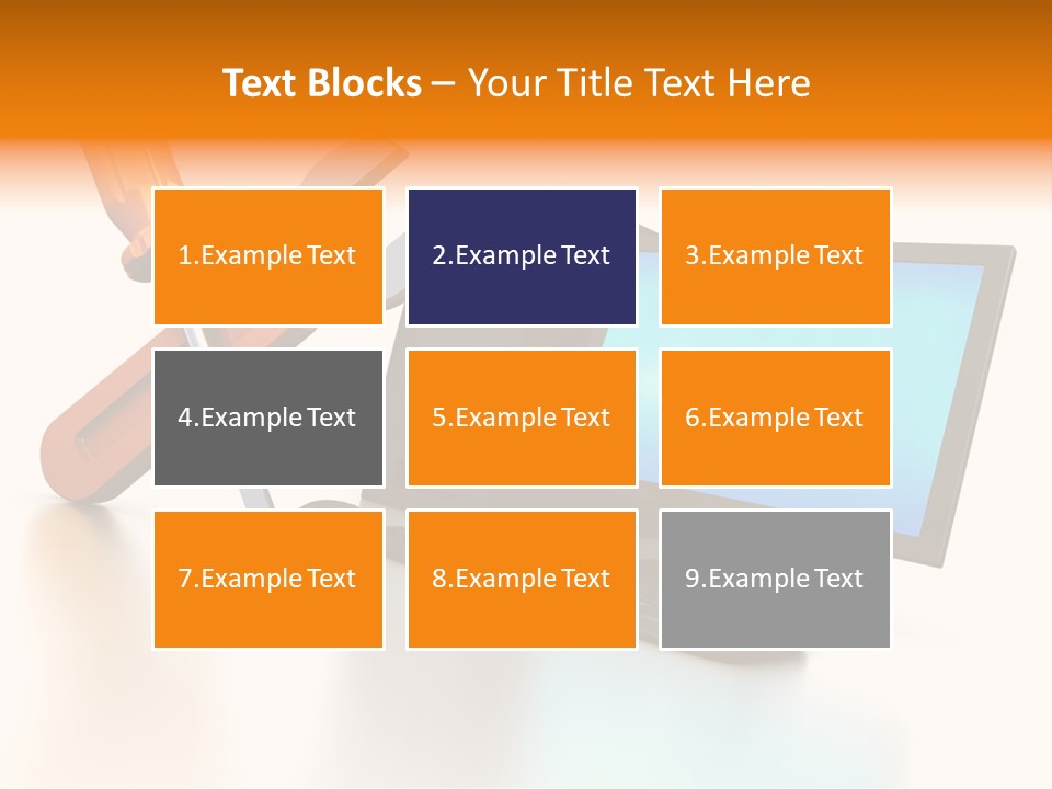 Background Space Wrench PowerPoint Template