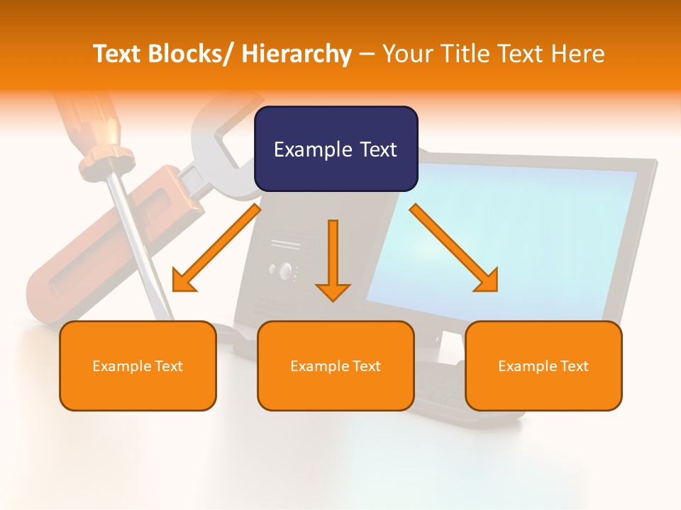Background Space Wrench PowerPoint Template