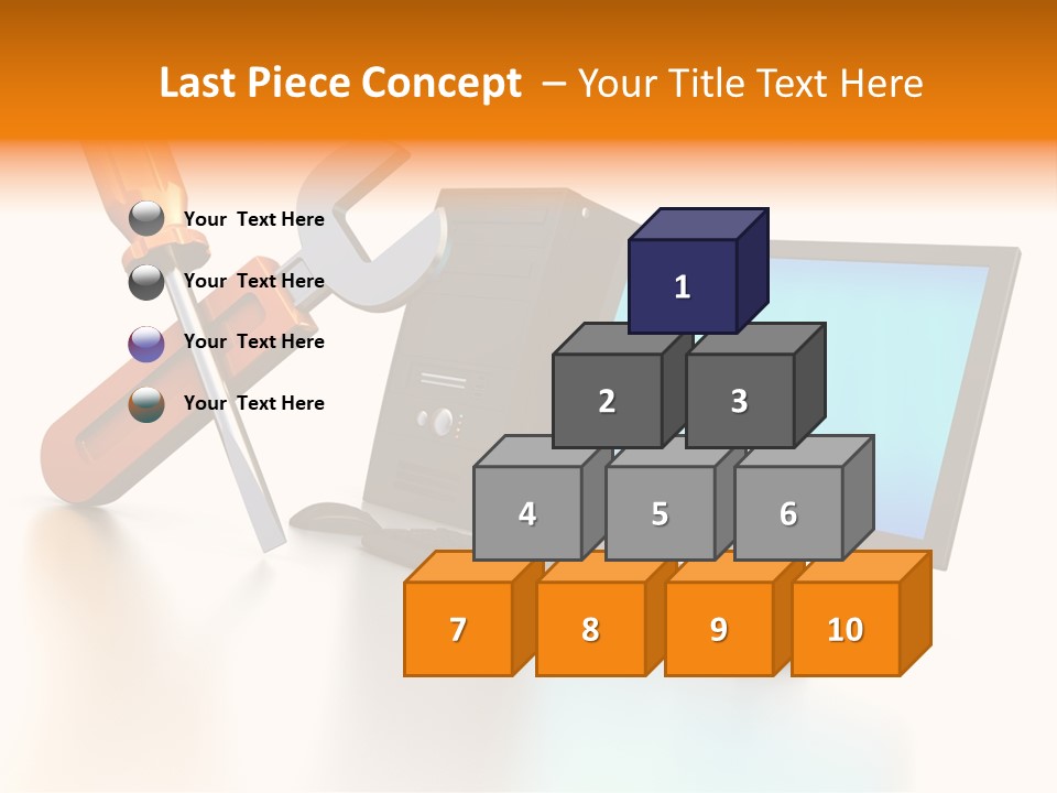 Background Space Wrench PowerPoint Template