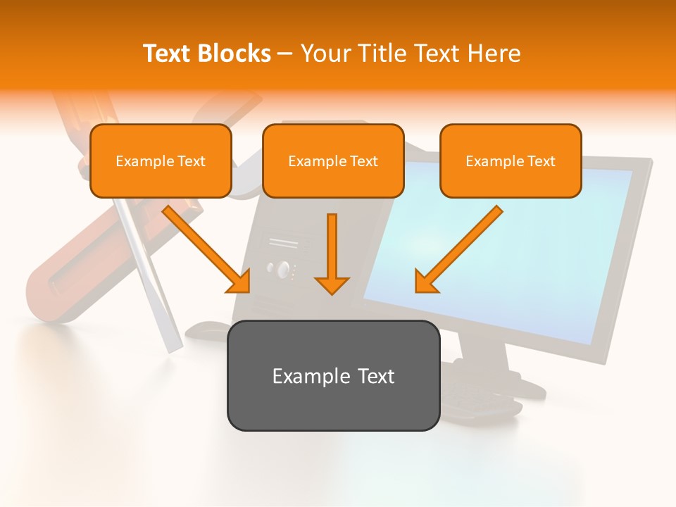 Background Space Wrench PowerPoint Template