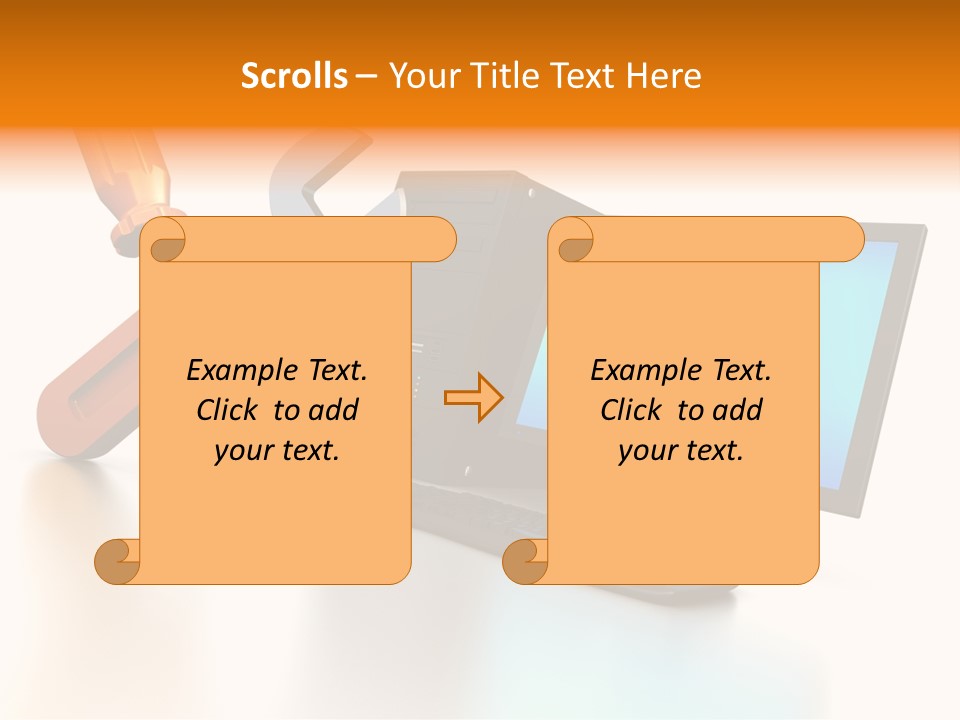 Background Space Wrench PowerPoint Template