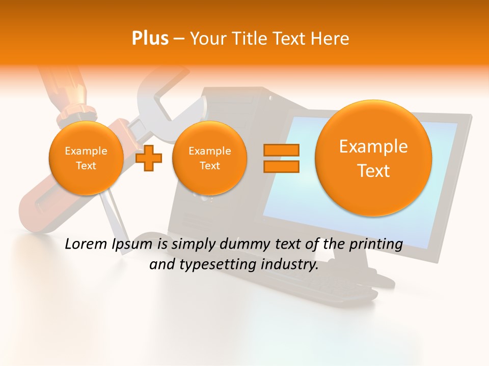 Background Space Wrench PowerPoint Template