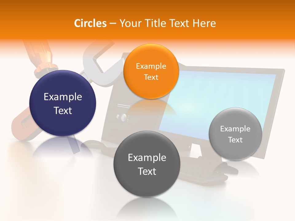 Background Space Wrench PowerPoint Template