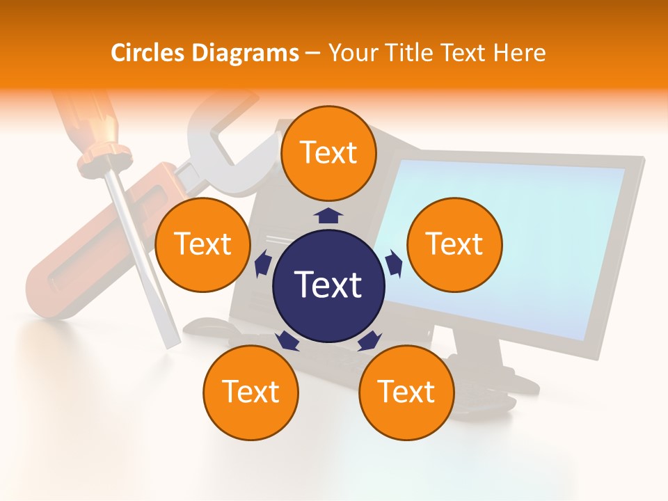 Background Space Wrench PowerPoint Template