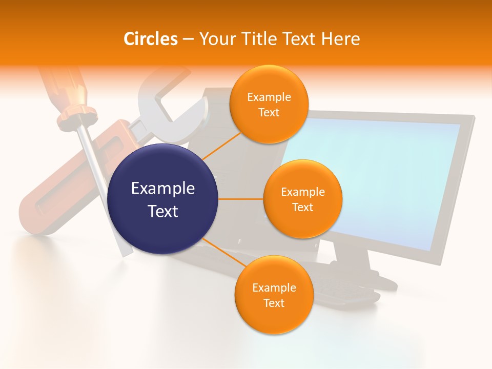 Background Space Wrench PowerPoint Template