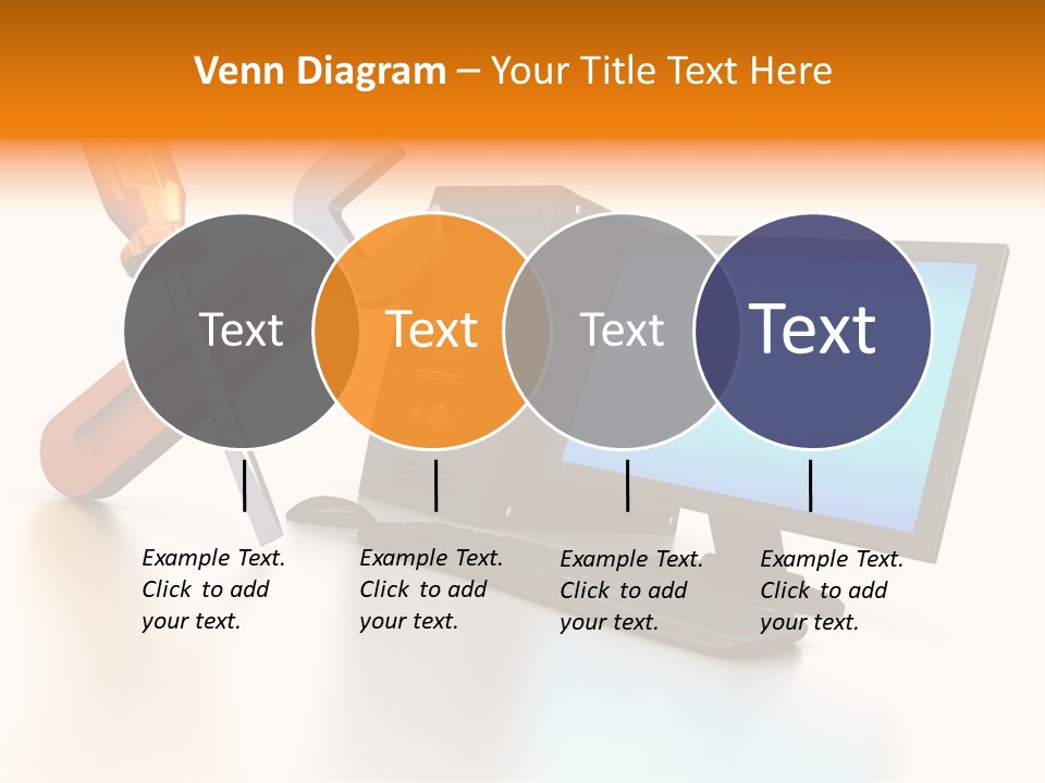 Background Space Wrench PowerPoint Template