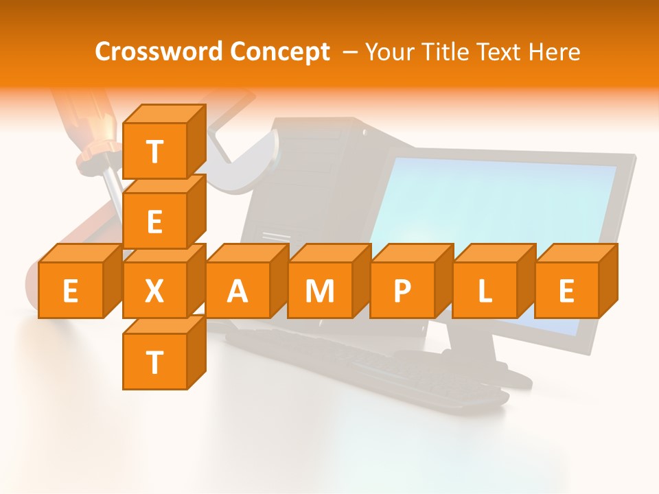 Background Space Wrench PowerPoint Template
