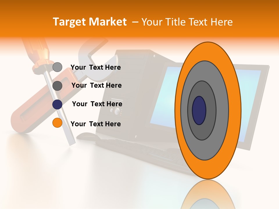 Background Space Wrench PowerPoint Template