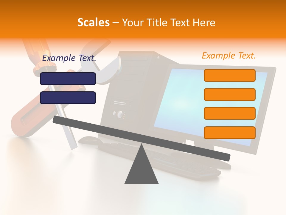 Background Space Wrench PowerPoint Template