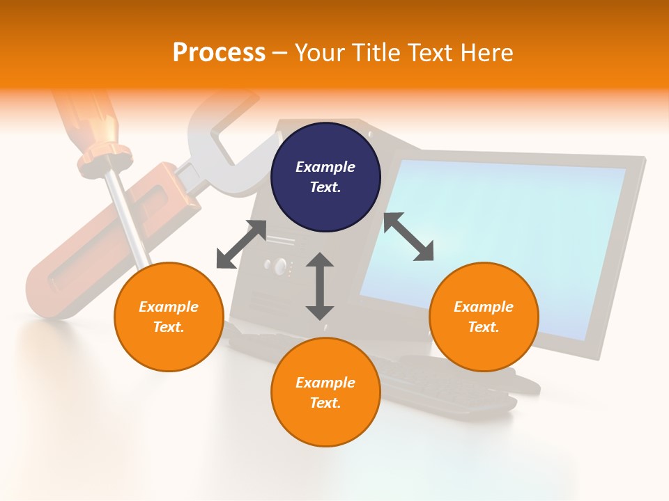 Background Space Wrench PowerPoint Template