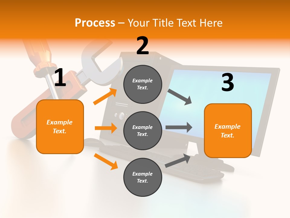 Background Space Wrench PowerPoint Template