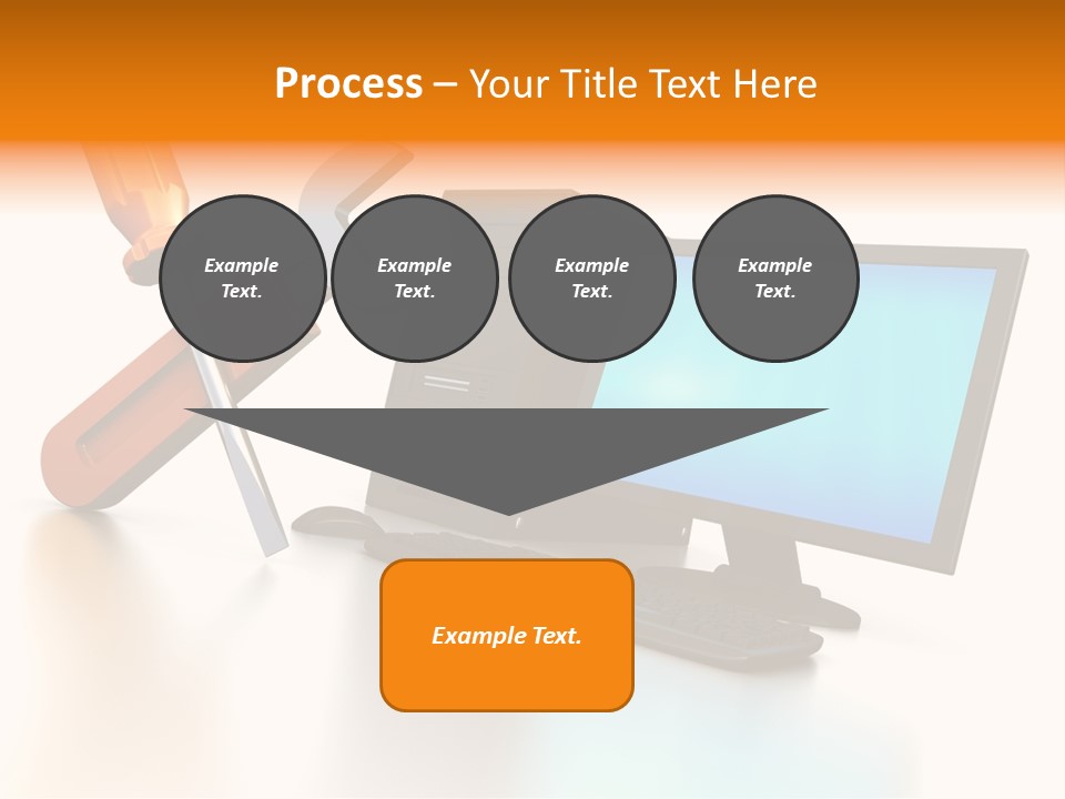 Background Space Wrench PowerPoint Template