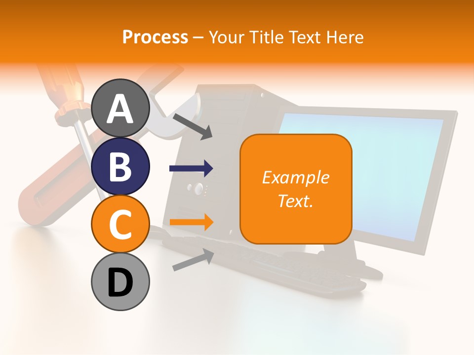 Background Space Wrench PowerPoint Template