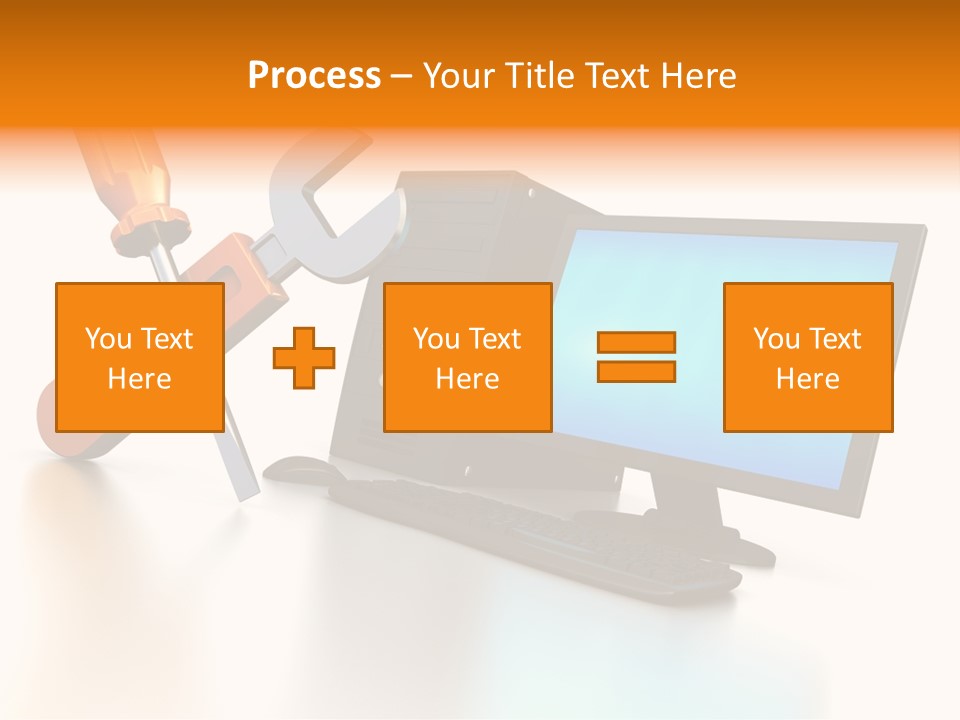 Background Space Wrench PowerPoint Template