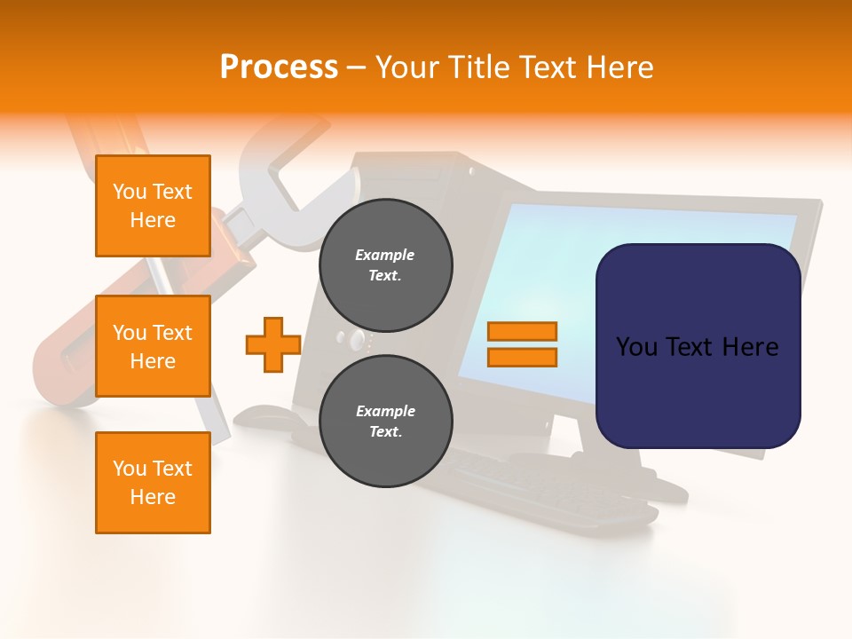 Background Space Wrench PowerPoint Template