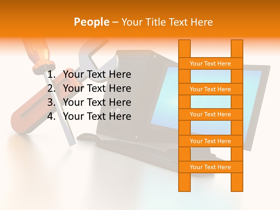 Background Space Wrench PowerPoint Template