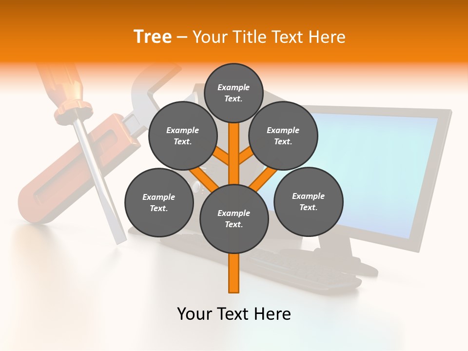 Background Space Wrench PowerPoint Template