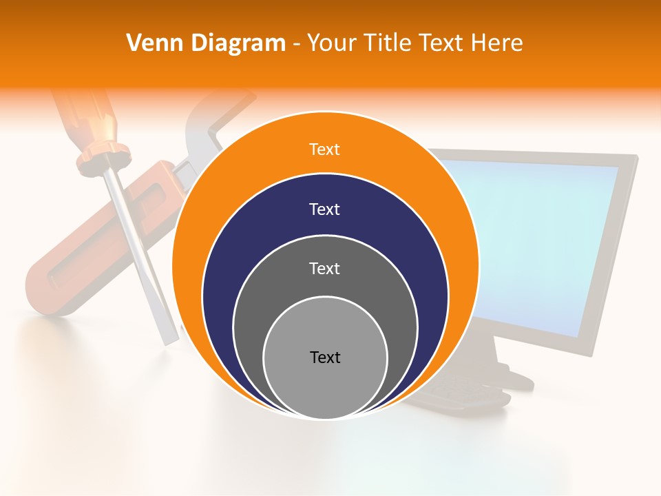 Background Space Wrench PowerPoint Template