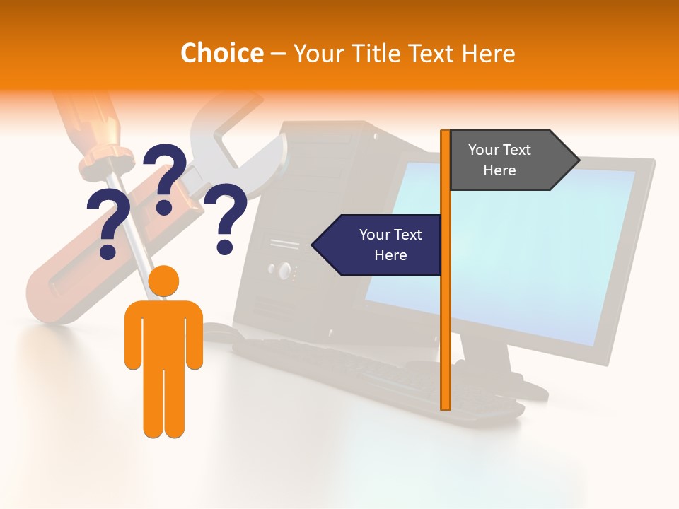 Background Space Wrench PowerPoint Template