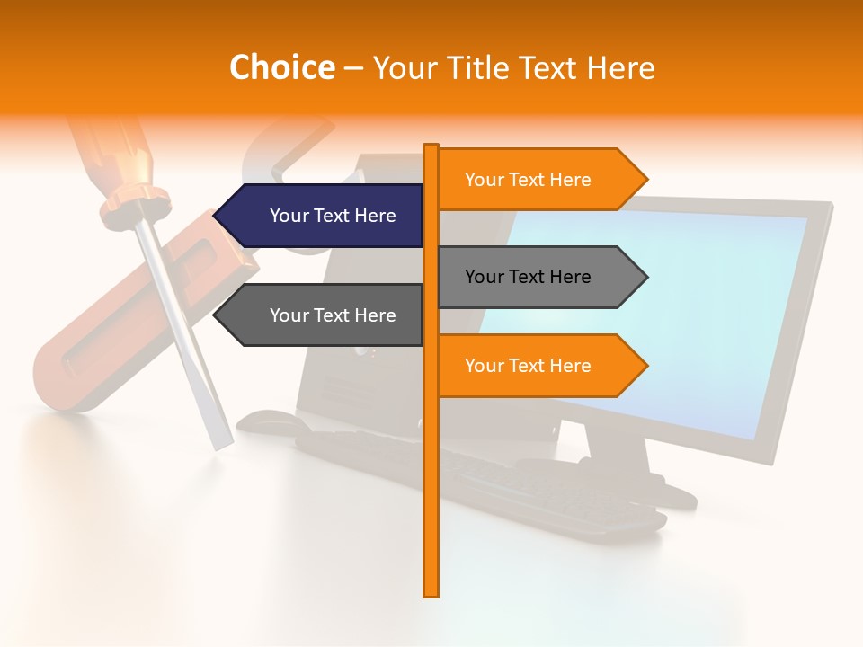 Background Space Wrench PowerPoint Template