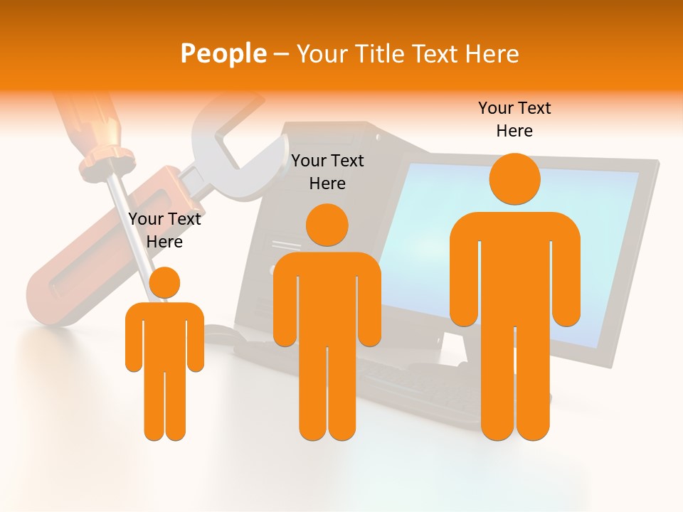 Background Space Wrench PowerPoint Template
