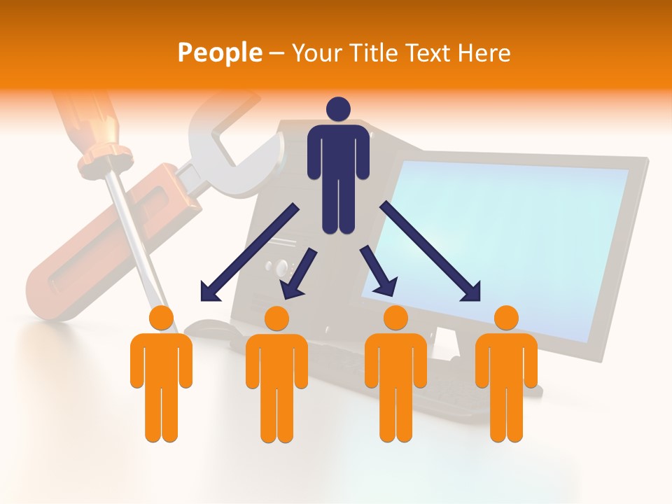 Background Space Wrench PowerPoint Template