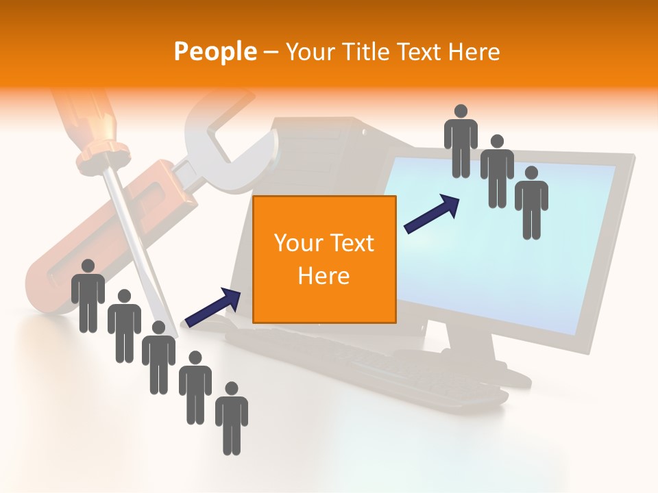 Background Space Wrench PowerPoint Template