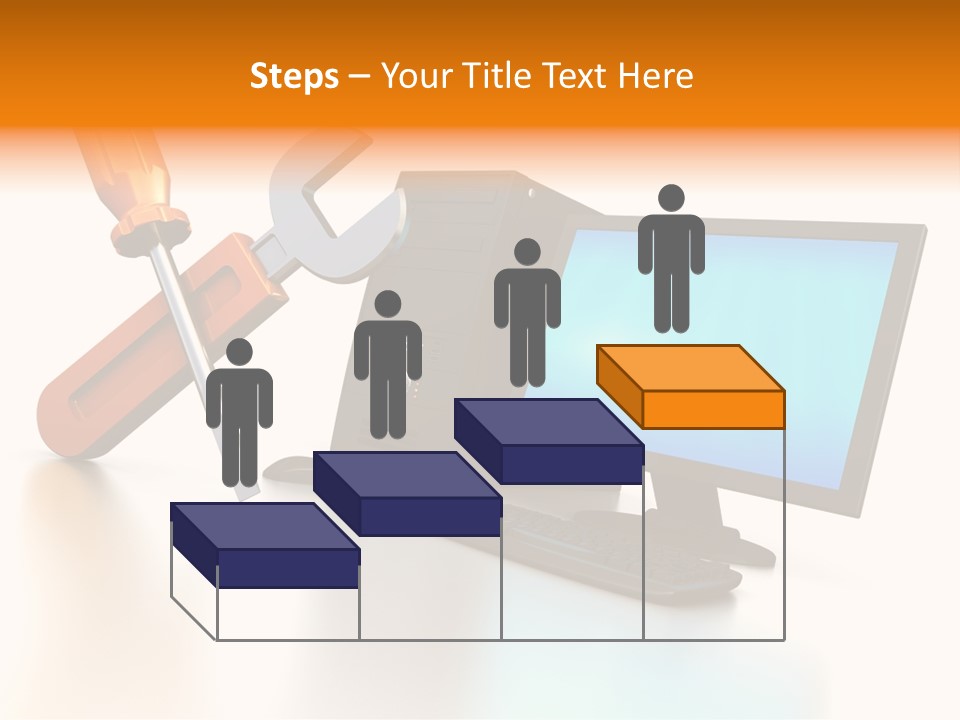 Background Space Wrench PowerPoint Template