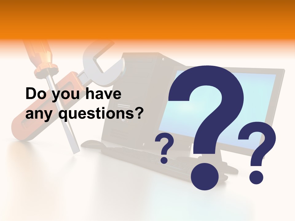 Background Space Wrench PowerPoint Template