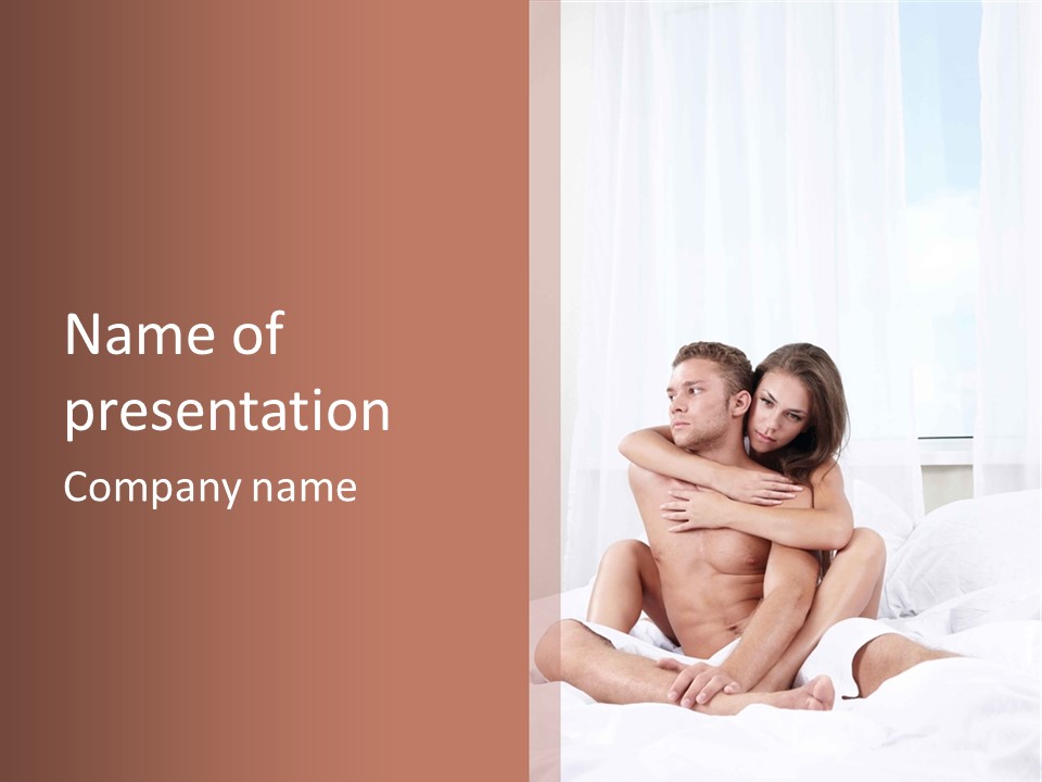 Young Caucasian Man PowerPoint Template