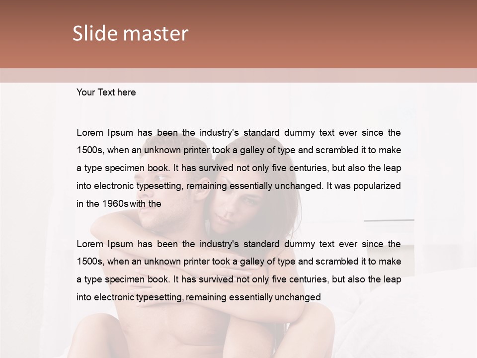 Young Caucasian Man PowerPoint Template