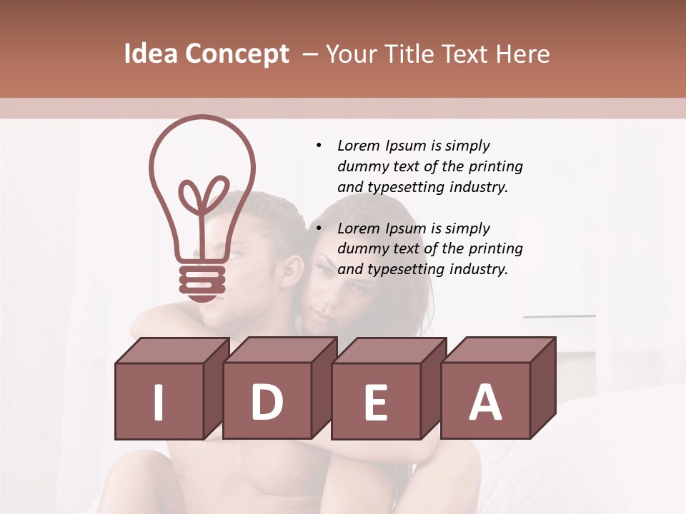 Young Caucasian Man PowerPoint Template