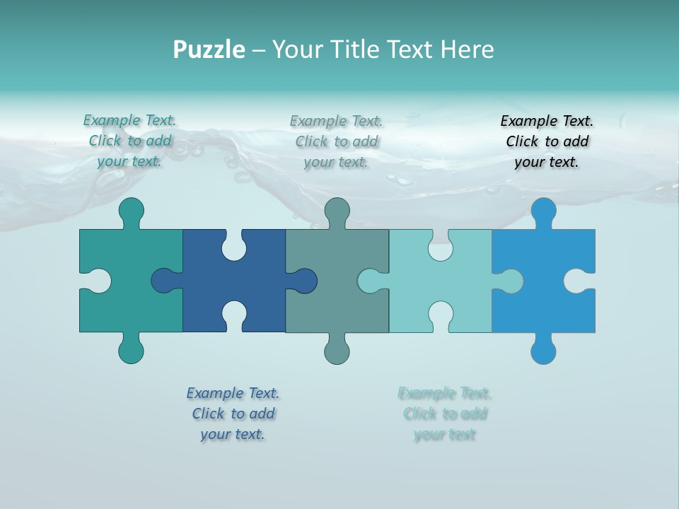 Clear Splash Isolated PowerPoint Template