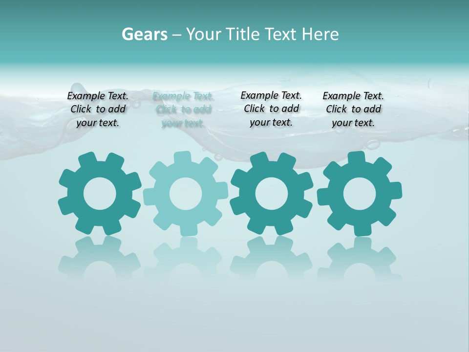 Clear Splash Isolated PowerPoint Template